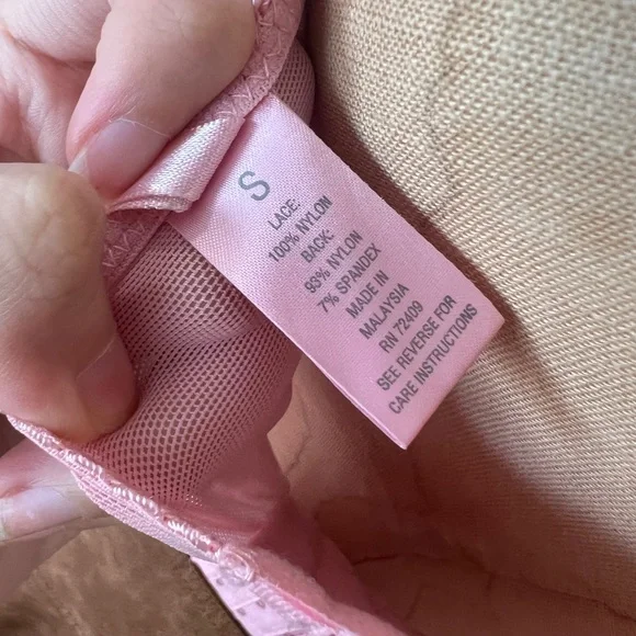 sophie b. soft pink lace up bustier - Picture 4 of 5